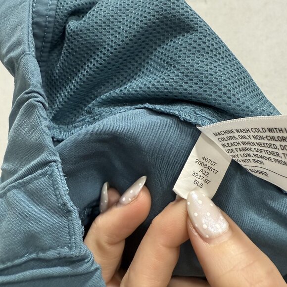 Duluth Trading Co Shorts Womens 16 Blue Cargo 7.5 Inseam Nylon Stretch Hiking - Picture 9 of 10